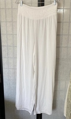 Shade & Shore NWT Poly-Rayon Crepe Relax Fit Swim Pants 1X 17/18 Side Leg Slits