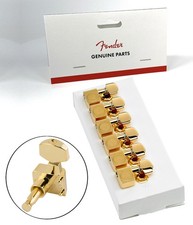 Real Fender Dual Pin Staggered Gold Tuning Key Machine Heads Usa Mim Strattele