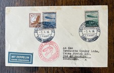 1936 Germany LZ 129 Hindenburg First South America Flight  Rio de Janeiro