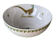 Große Schüssel rund 25 cm Fasan Porcelaine d'Auteuil Paris Chambord