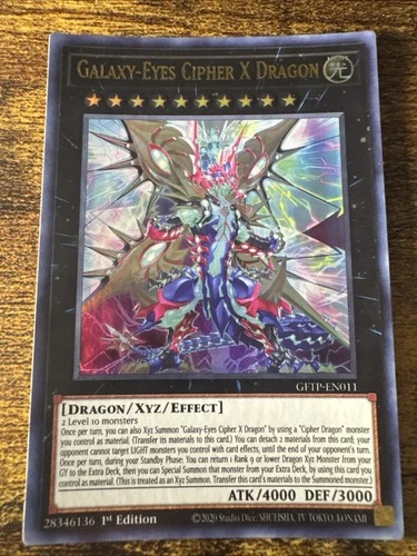Yugioh Galaxy-Eyes Cipher X Dragon GFTP-EN011 Ultra Rare 1st Ed NM