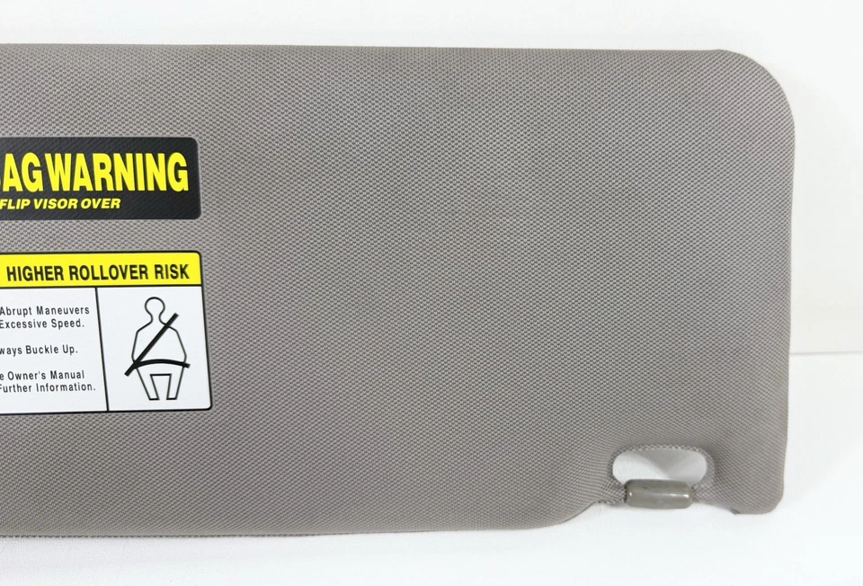 2006-2014 Honda Ridgeline Sun Visors Set Driver & Passenger Gray Cloth OEM - Image 2 of 4