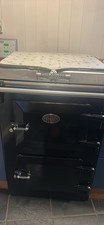 Everhot 60 range cooker in black.  2 ovens, hot plate and simmer plate. 