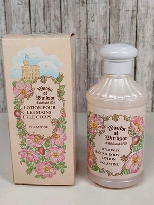 Vintage Woods Of Windsor Wild Rose Hand & Body Lotion England Bath Skincare 1993