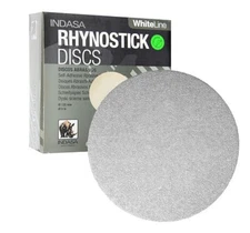 YEAR END BLOWOUT!! INDASA 8" - 80 SERIES, WHITELINE PSA SOLID DISCS - 50/BX