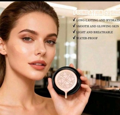 Beauty Glazed Glow Mushroom Head Air Cushion CC Cream Beige Hydrating SPF
