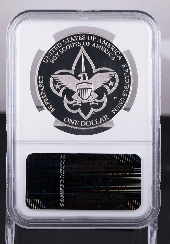 Certified 2010-P Silver $1 NGC PF69 Ultra Cameo Boy Scouts  - Image 3 of 4