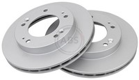 2X A.B.S. Bremsscheibe 16604 FüR FK KIA Retona SUV Sportage K00 VAN 16V 4WD TDI