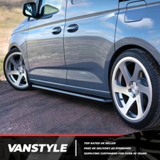 FITS VW CADDY CARGO MK5 21> SWB VANSTYLE SPORTLINE STYLE GLOSS BLACK SIDE BARS