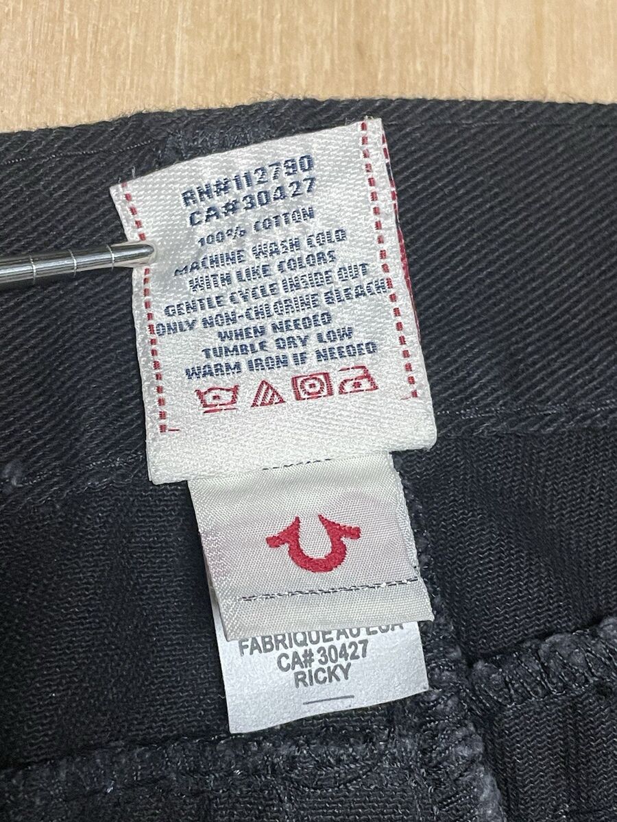 Vintage True Religion Jeans Super T Ricky 40x31 Baggy Y2K Vintage True Religion Jeans Super T Ricky 40x31 Baggy Y2K