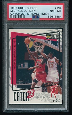 Michael Jordan 1997 Upper Deck Collector Choice Catch 23 Strong
