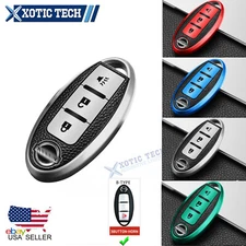 2Pcs TPU Full Seal Key Fob Cover Case Shell For Nissan Murano Kicks Armada J10
