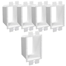 5 Pack Single Gang Electrical Outlet Box Extender Heavy Duty Plastic 1-Gang