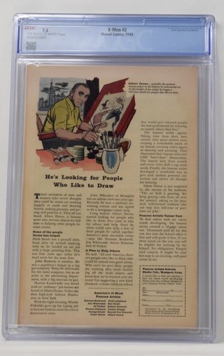 Uncanny X-Men 2 Marvel 1962 CGC 7.5 Stan Lee Jack Kirby 1st Vanisher - Picture 2 of 2
