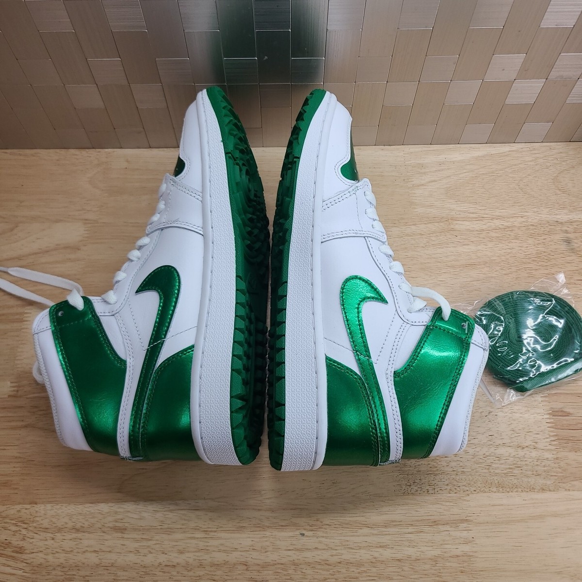 jordan 1 high G Nike ホワイト/メタリックグリーン 26cm Air Jordan 1