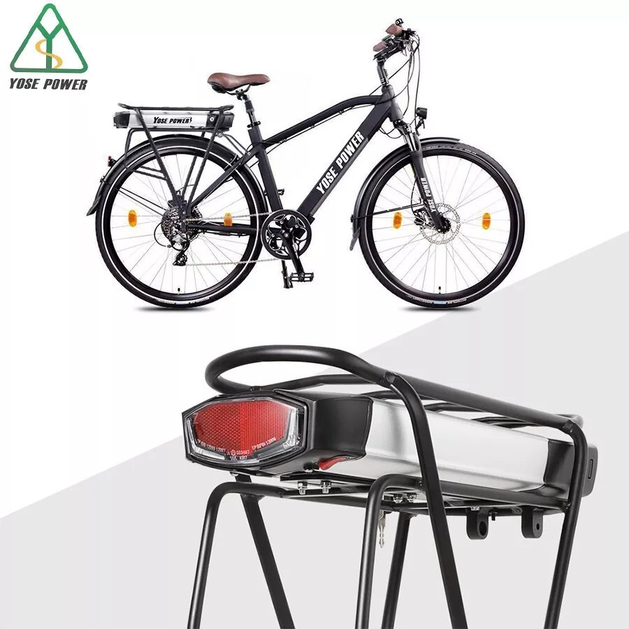 36V 13Ah Ebike Battery Rear Rack 36V Lithium Battery Electric Bike Battery