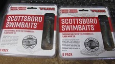 Yum Scottsboro swimbaits, 12 ct,  2 sizes, silver,  free shipping