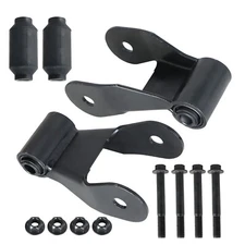 PAIR Set Rear Leaf Spring Shackle & Bolt Kits For 97-04 Ford F150 F250 Ranger