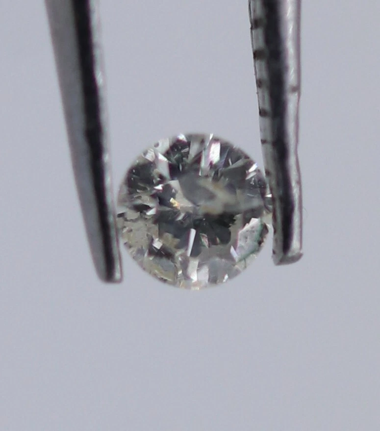 Natural Loose Diamond 0.052 Ct I Color SI3 Round Brilliant Cut Certified - Image 3 of 4