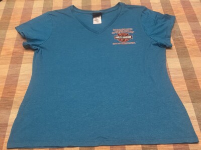 Harley-Davidson of Grand Cayman Stingray Boats Blue Women s T-shirt Size XXL