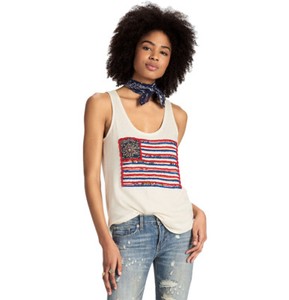lucky brand applique tank