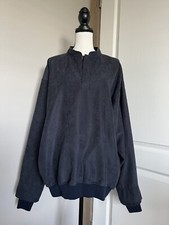 Zero Restriction ZR / Mens Sz L / Golf Outerwear Navy Blue Pullover Jacket/ USA