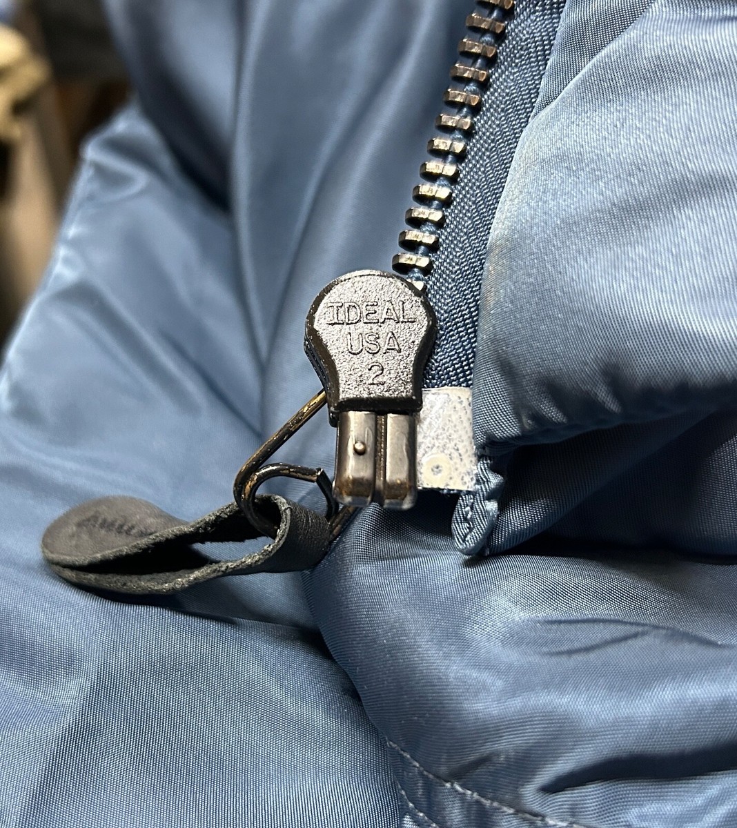 GENUINE US ALPHA INDUSTRIES JACKET FLYING B-15D BLUE MADE IN USA