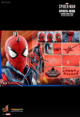 Perfect HotToys 1/6 Vgm32 Spider-Man (Spider-Punk Suit ) In Stock