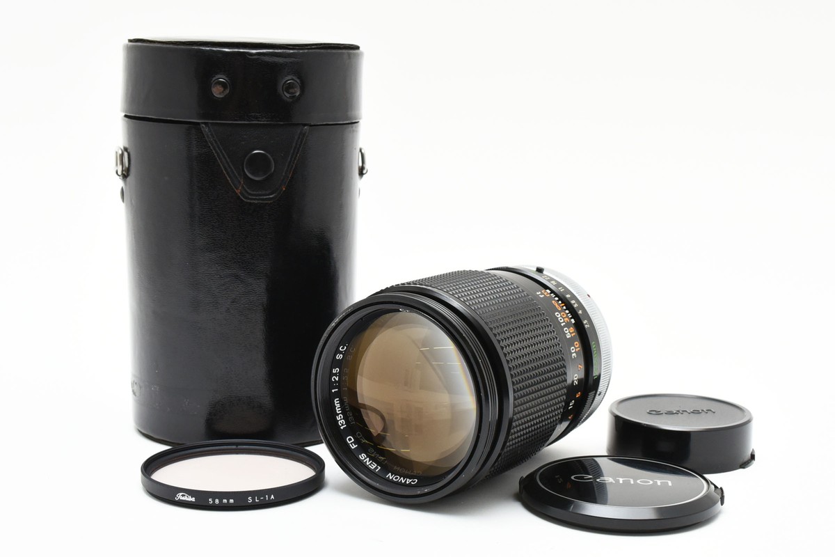 Exc+5 w/Case] Canon FD 135mm f/2.5 S.C. SC MF Telephoto Lens
