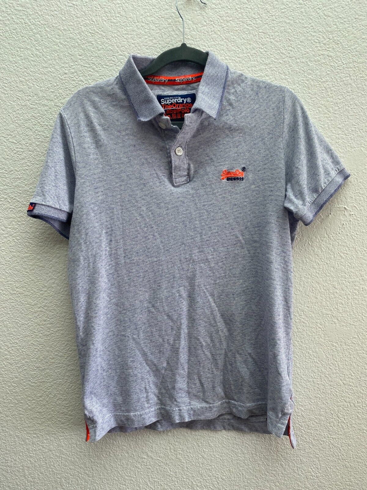 Onhandig Melodieus Andere plaatsen Superdry The Orange Label Polo Shirt Men's Medium Blue Color Striped | eBay