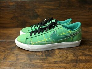 Brand New Nike Blazer Low Green Noise Men S Size 8 5 Black White At4610 300 Ebay