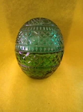 Avon EMERALDESQUE EGG DECANTER Empty