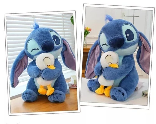 2025 Lilo Stitch duck Plush Stuffed Disney Doll Stuffed Sleeping pillow Kids Toy - Picture 5 of 9