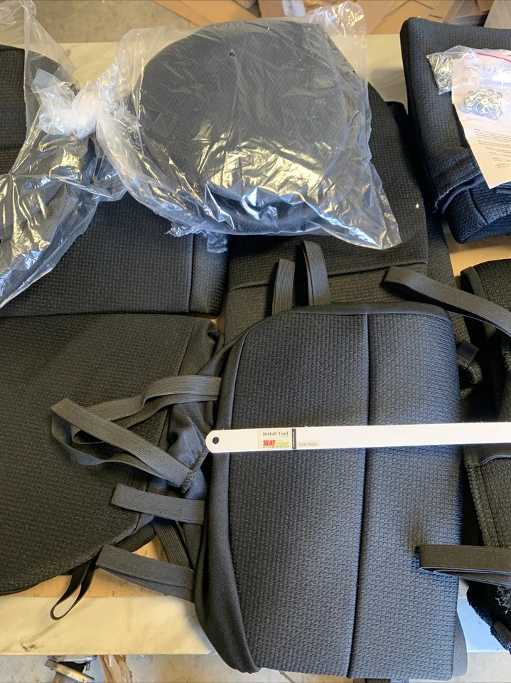 4WD Pros Seat Cover Complete For 2011 2012 Jeep Wrangler 4 door  SOLID BLACK - Image 3 of 4