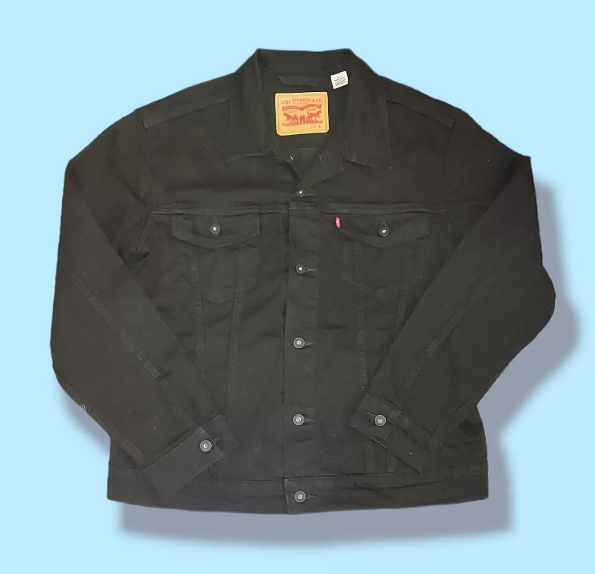 Second hand black denim best sale jacket