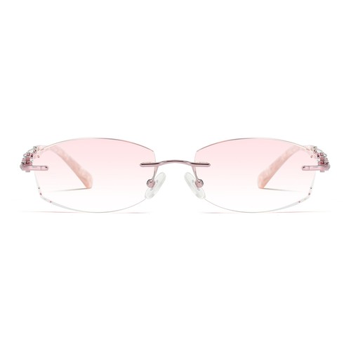 Moda Para mujeres Lentes Tintadas de Gradado Borde Corte Sin Montura Gafas de Lectura +1.00~+3.0 - Imagen 4 de 8
