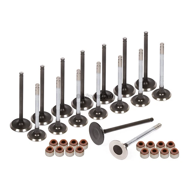 Intake Exhaust Valves w/ Seals Fit 98-05 Toyota Corolla MR2 Celica GT 1.8 1ZZFE - Image 2 of 4