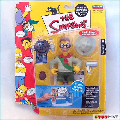 Simpsons Scout Leader Flanders Ned Playmates Series 10 - worn