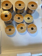 Lot Halloween Ribbon 21 Yds Large 4 Spools 15 Yds Small 5 Spools JA-375A