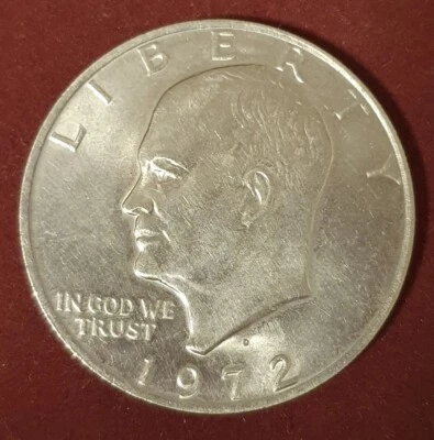 1972 D Eisenhower Dollar USA Apollo 11 Mondlandung one Dollar Kupfer/ Nickel - Bild 1 von 4