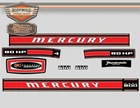 Mercury Outboard decals 1969 80HP Replacement decals