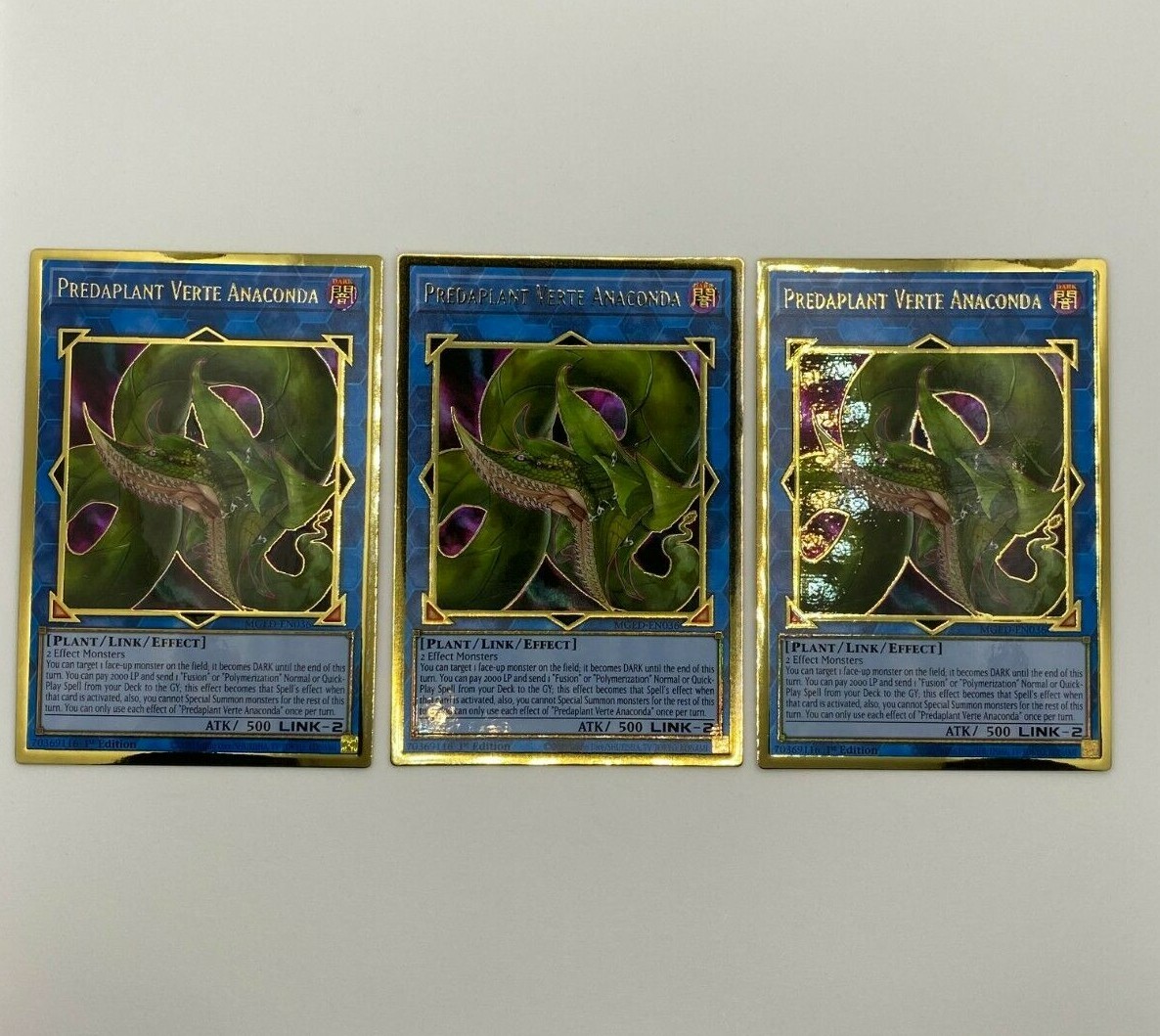 anaconda yugioh card Predaplant Verte - MGED-EN036 - Premium Gold Rare All cards will be carefully packed for safe transit Yugioh Maximum Gold Predaplant Verte