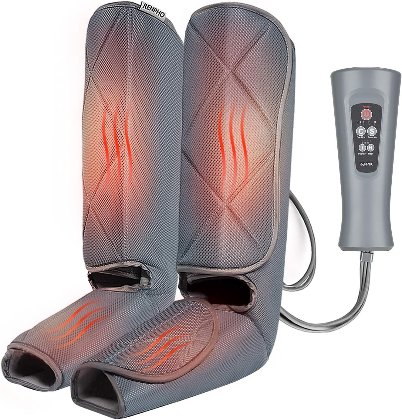 Massaggiatore Gambe Aria Compressa con Riscaldamento Relax Casa