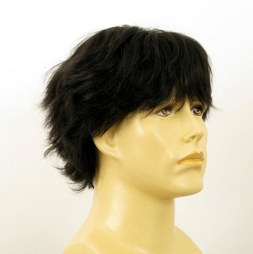 Short Wig For Men Natural Hair black Ref DANY 1B - Imagen 8 de 8