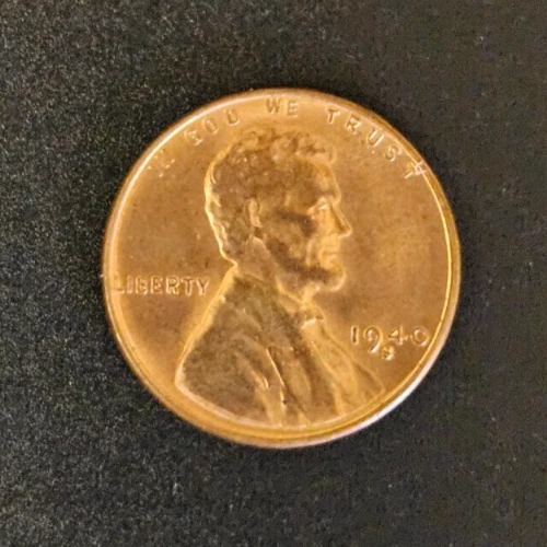 1940 S Lincoln Wheat One Cent 1c Coin BU #AB064