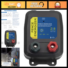 Imagen de 2-Mile Electric Fence Charger - 0.1 Joule Energizer for Livestock, Dogs & Poultr