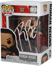 Roman Reigns WWE Autographed #183 Superman Punch Funko Pop! Figurine