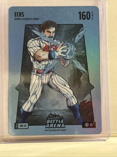 Dennis Eckersley Debut Ecks Ice Battle Foil Bo Jackson Battle Arena Card