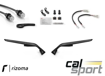 Rizoma Stealth Mirrors & Indicators Wing Winglet Black Kawasaki ZX10R 2019