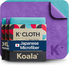 Koala Lens Cleaning Cloth  Japanese Microfiber  Blue  Purple Pack of 3 